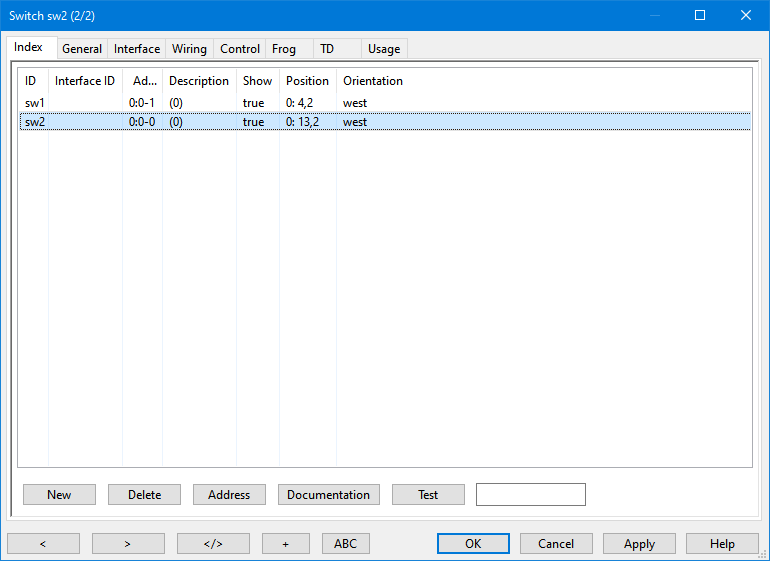 Index (List of Switches) Index (List of Switches)