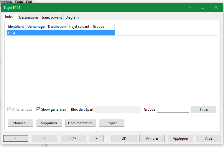 Créaation du planning Créaation du planning