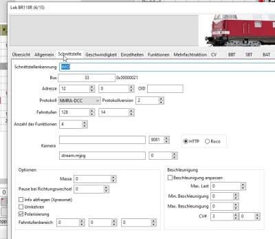 Lok Schnittstelle Lok Schnittstelle